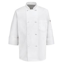 Eight Knot Button Chef Coat 0414WH