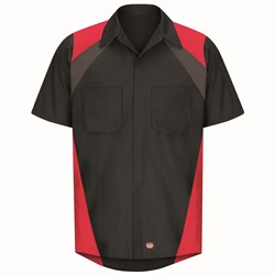 Red Kap® Men's Short Sleeve Tri-Color Shop Shirt - SY28TR