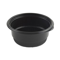Bowl Container, Round, 1 Base, #5 Polypropylene, 4.75 x 2.13 in, 12.1 x 5.4 cm, 4604810