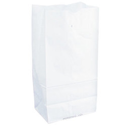 Duro Hilex Poly, Novolex™, 51004, Foodservice Bag, Self Opening, Virgin Paper, White