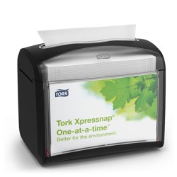 Xpressnap N4 Tabletop Interfold Napkin Dispenser, Black