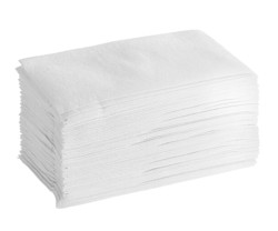 Linen-Like Guest Towel, 1/6-Fold, White, 12 x 17 in