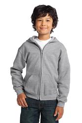 Gildan Youth Heavy Blend Full-Zip Hooded Sweatshirt. 18600B