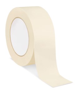 Masking Tape, Utility Grade, Beige, 2 in x 60 yd