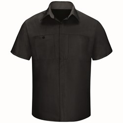 Men's Short Sleeve Performance Plus Shop Shirt With Oilblok Technology SY42BC