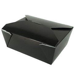 Westrock, Bio-Pak®, F08BPBLACK, Food Container, #8, Paper, Black, 6-3/4 in Top, 300 Case per Pack