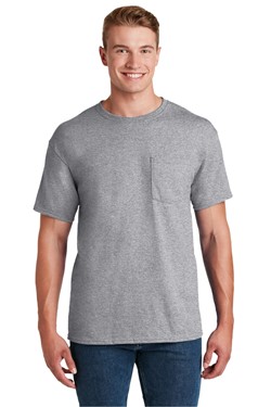JERZEES -  Dri-Power 50/50 Cotton/Poly Pocket T-Shirt.  29MP