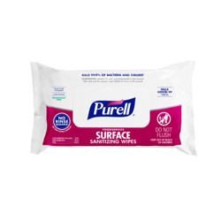 Purell Foodservice Surface Sanitizing Wipes, 72 Count Flowpack, 7.4 x 9 in, Fragrance Free