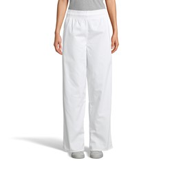 Classic Basic Baggy Chef Pant 3 Inch Elastic Waist Easy-Care 65-35 Poly Cotton Twill - 7.5 Oz 4000
