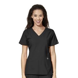 WonderWink W123 Women's Stylized V-Neck Top - 6155