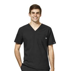 WonderWink W123 Men's V-Neck Top - 6355