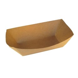 7151 1 LB Kraft Paper Food Tray