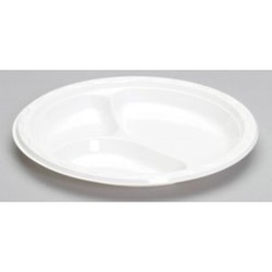 Genpak, Aristocrat, 34780265, Plate, Plastic, 9 in, White