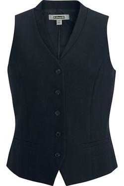 Ladies Ottoman Trim Vest 7398