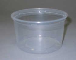 Deli Container, Clear, Polypropylene, 16 oz, 75002447