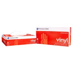 Prime Source Basics Clear Vinyl Glove, Medium