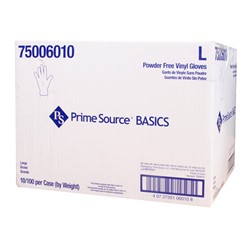 Prime Source Basics Clear Vinyl Glove, Large, 75006010