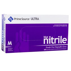 Prime Source Ultra 4 Mil Blue Nitrile Glove, Medium, 75008430