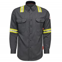 Bulwark® iQ Series Enhanced Visibility Comfort Woven Lightweight Shirt - QS50EV