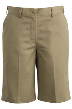 Ladies Utility Chino Flat Front Short 8435
