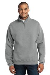 JERZEES Quarter Zip Cadet Collar Sweatshirt. 995M