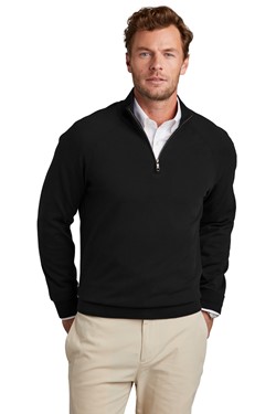 Brooks Brothers Cotton Stretch Quarter-Zip Sweater BB18402