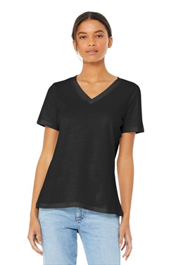 BELLA-CANVAS Women's Relaxed Jersey Short Sleeve V-Neck Tee. BC6405