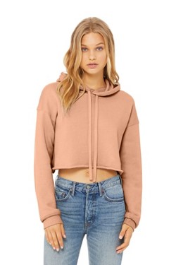 BELLA-CANVAS Women's Sponge Fleece Cropped Fleece Hoodie BC7502