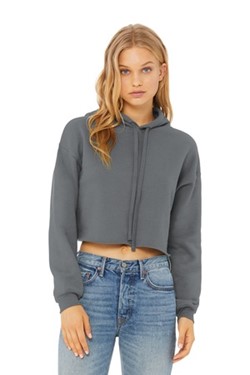 BELLA-CANVAS Women's Sponge Fleece Cropped Fleece Hoodie. BC7502