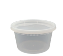 DC12 12OZ DELI CONTAINER LIDCOMBO HEAVY CLEAR BASE/LID