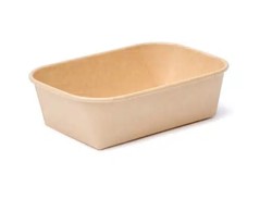 Food Container Base, PaperLuxe, Kraft Paper, 6 x 4 in, 18 fl oz