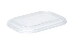 PET Flat Lid, PaperLuxe, 6 x 4 in, Clear