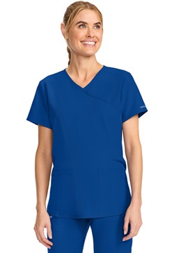 Cherokee Maternity Mock Wrap V-Neck Top - CK701A