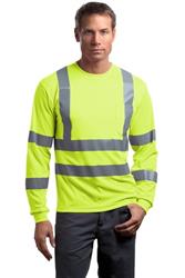 CornerStone - ANSI 107 Class 3 Long Sleeve Snag-Resistant Reflective T-Shirt. CS409