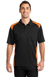 CornerStone Select Snag-Proof Two Way Colorblock Pocket Polo. CS416