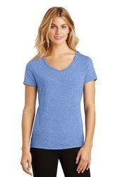 District Women's Perfect Tri V-Neck Tee. DM1350L