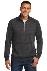 District Made Mens Lightweight Fleece Quarter-Zip. DM392