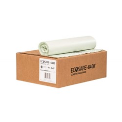 Ecosafe Can Liner, 48" x 60", Compostable