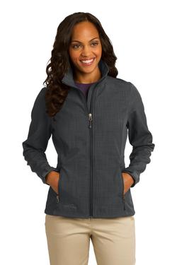 Eddie Bauer Ladies Shaded Crosshatch Soft Shell Jacket. EB533