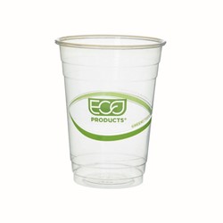 Eco-Products, GreenStripe®, EP-CC16-GS, Cold Cup, 16 oz, Polylactic Acid/Plastic, Clear, Round Cup