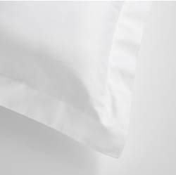 T250 Collection Percale 20.5x32 Standard Pillow Case Bag 60|40 Cotton - Poly, White
