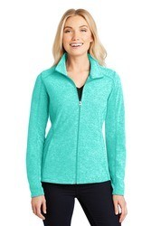 Port Authority Ladies Heather Microfleece Full-Zip Jacket L235