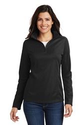Port Authority Ladies Pinpoint Mesh Half-Zip . L806