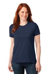 Port and Company Ladies 50-50 Cotton-Poly T-Shirt. LPC55