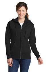 Port & Company Ladies Core Fleece Full-Zip Hooded Sweatshirt. LPC78ZH