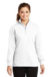 Sport-Tek Ladies Quarter-Zip Sweatshirt. LST253