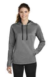 Sport-Tek  Ladies PosiCharge  Sport-Wick  Heather Fleece Hooded Pullover. LST264