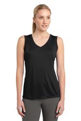 Sport-Tek Ladies Sleeveless PosiCharge Competitor V-Neck Tee. LST352