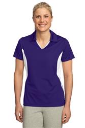 Sport-Tek - Ladies Side Blocked Micropique Sport-Wick Polo. LST655