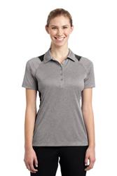 Sport-Tek  Ladies Heather Colorblock Contender  Polo. LST665